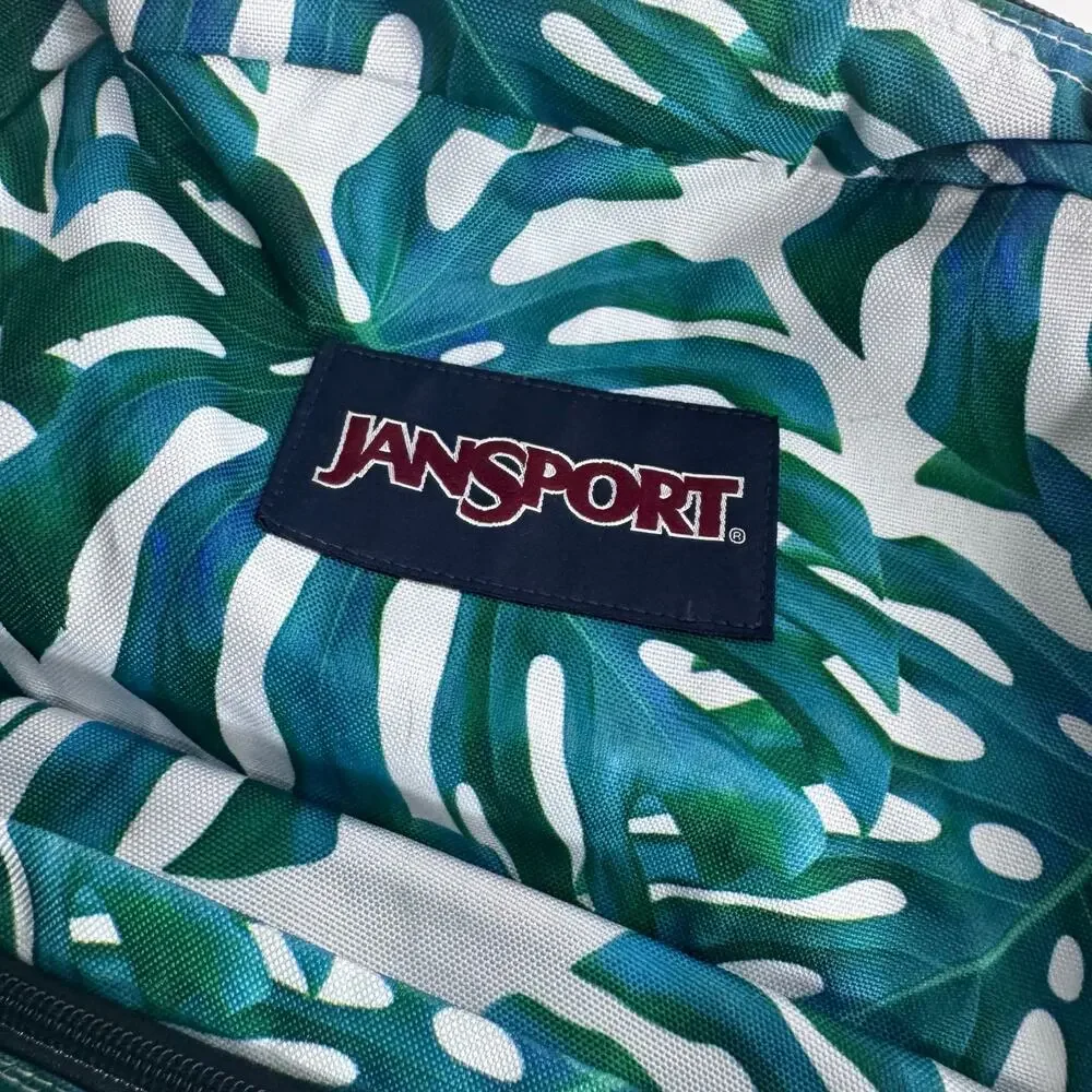 Jan Sport Student Backpack Leafy Style Pockets Student Kinder Preschool